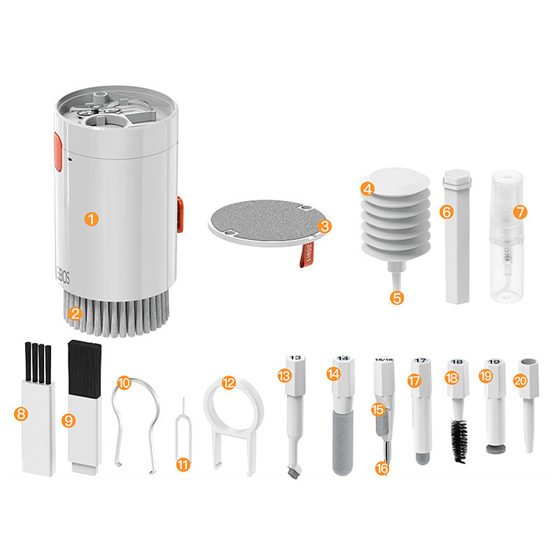 Kit de Limpeza Multifuncional 20 em 1