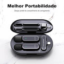 Microfone Profissional de Lapela 3 em 1 com Redução de Ruído