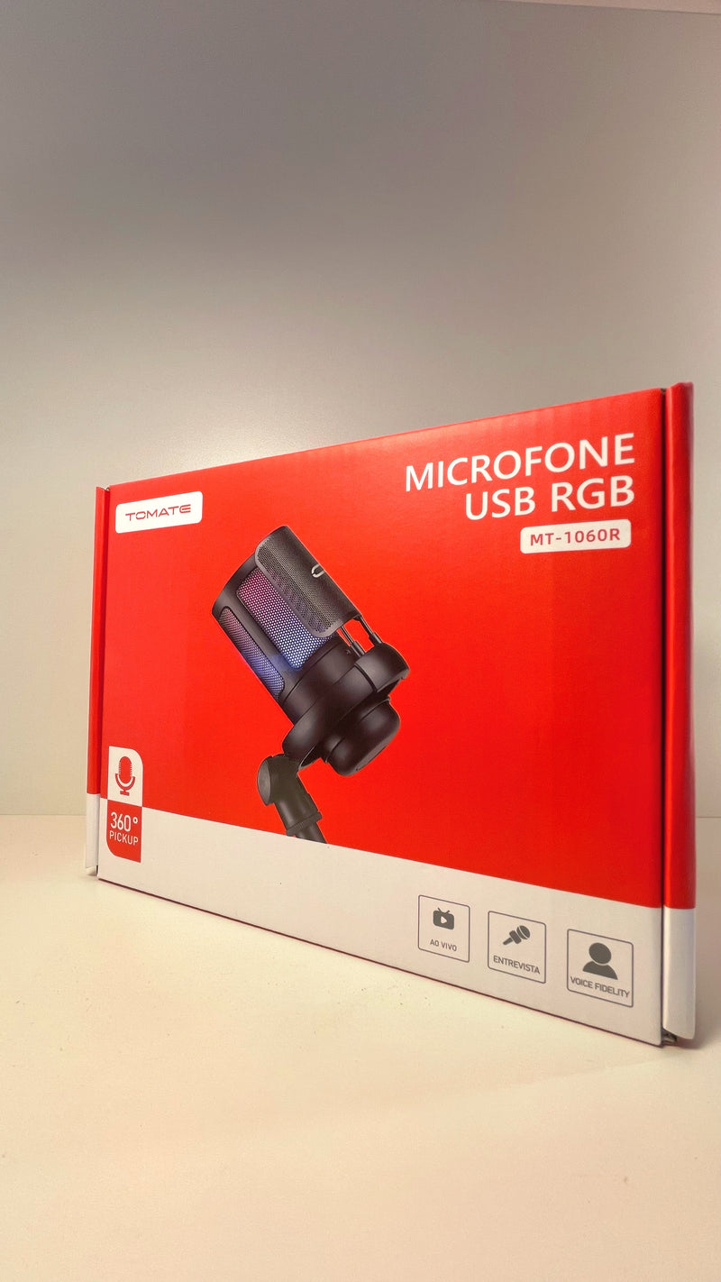 Microfone condensador RGB