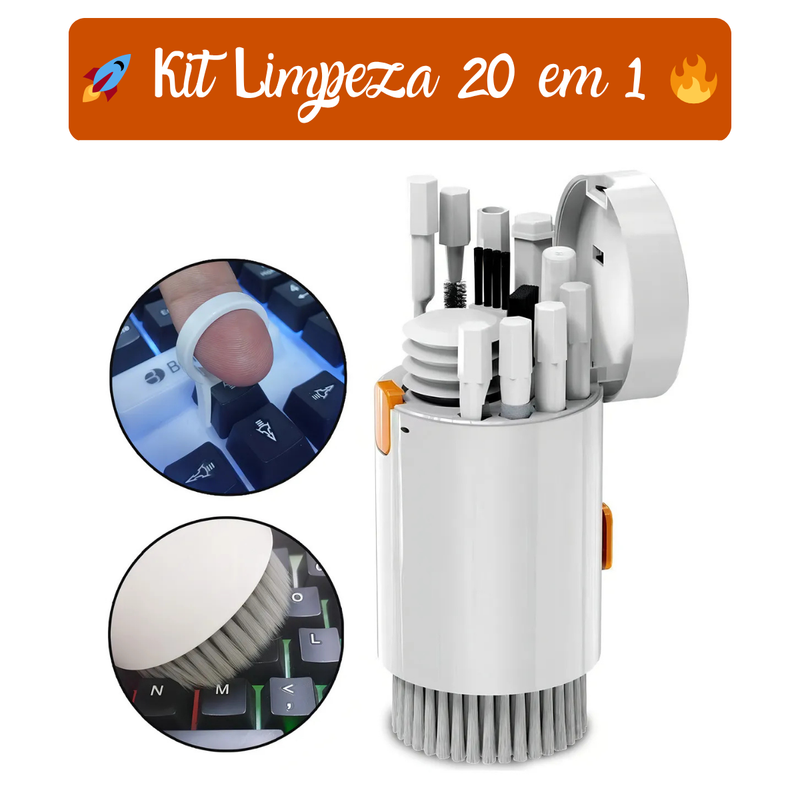 Kit de Limpeza Multifuncional 20 em 1