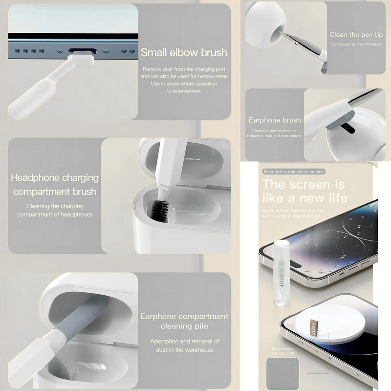 Kit de Limpeza Multifuncional 20 em 1